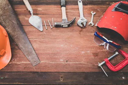 Organized toolbox with hand tools ready for a maintenance job